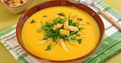 Морковный суп-пюре постный