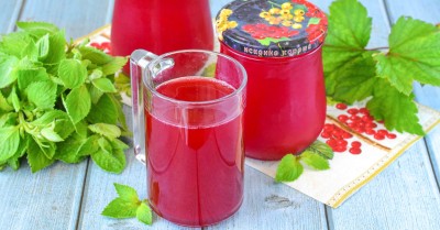 Сок из красной смородины на зиму