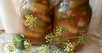 Огурцы в томате на зиму пальчики оближешь без стерилизации