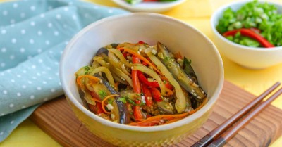 Салат из баклажанов по-корейски лёгкий и быстрый