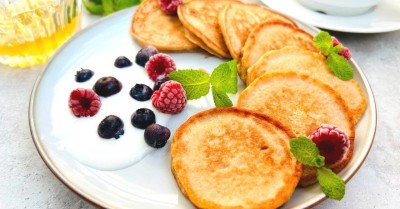 Оладьи из банана и муки