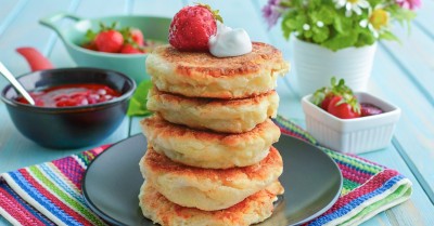 Пышные оладьи на прокисшем кефире