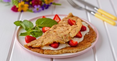 Овсяноблин без яиц, молока, маргарина и сливочного масла