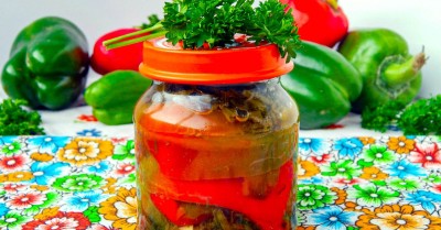 Перец болгарский в масле на зиму