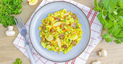 Салат капуста с грибами