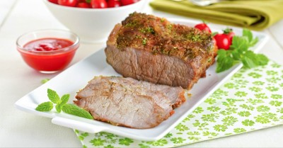 Новогоднее мясо говядины куском в духовке