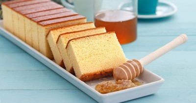 Японский бисквит с медом на молоке