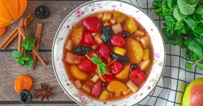 Шведский фруктовый суп из сухофруктов постный десерт