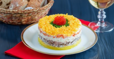 Салат Мимоза с тунцом