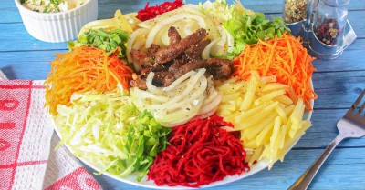 Салат чафан классический с говядиной