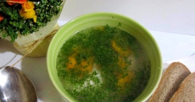 Рыбный суп из филе минтая с рисом