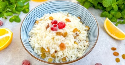 Кутья с изюмом и медом из риса Рождественская