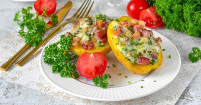 Крошка картошка с овощами в аэрогриле