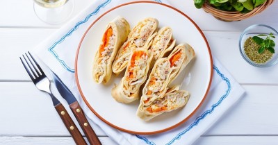 Лаваш со шпротами