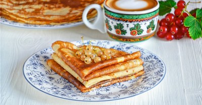 Блины из овсяной муки на молоке