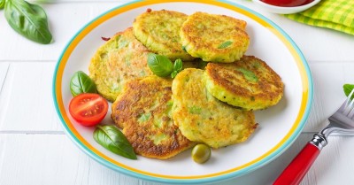 Постные оладьи из кабачков