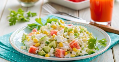 Салат пекинская капуста крабовые палочки огурец кукуруза