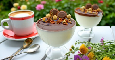 Десерт Птичье молоко из сметаны с желатином