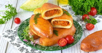 Пирожки с капустой в аэрогриле