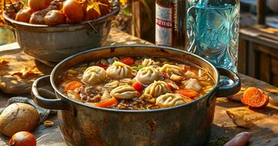 Суп с клецками и тушёнкой