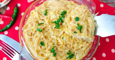 Лапшевник в духовке с яйцом