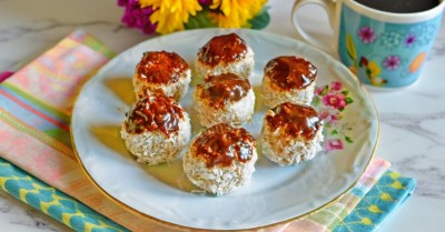 Творожно шоколадные шарики