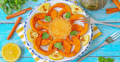 Постная тыква на пару на десерт