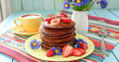 Шоколадные оладьи на кефире