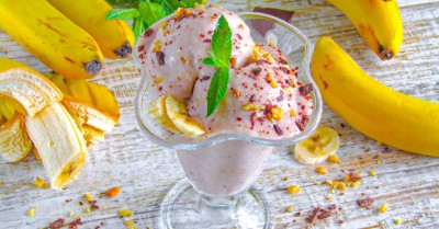 Домашнее ПП мороженое из банана и молока