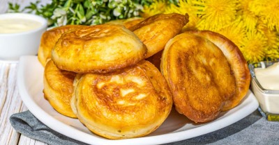 Пышные оладьи на кефире как у бабушки