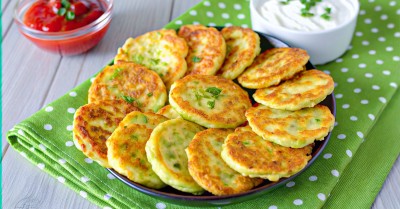 Оладьи из кабачков на кефире