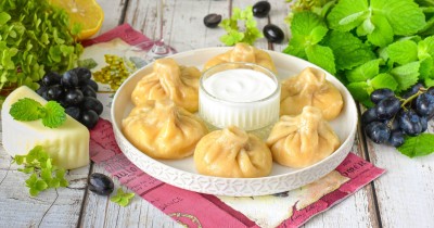 Хинкали с сыром сулугуни