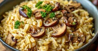 Ризотто из Ризони с белыми грибами