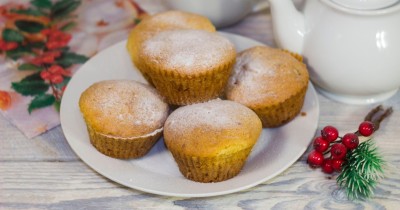 Маффины на кефире и растительном масле