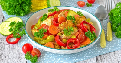 ПП курица с овощами в аэрогриле