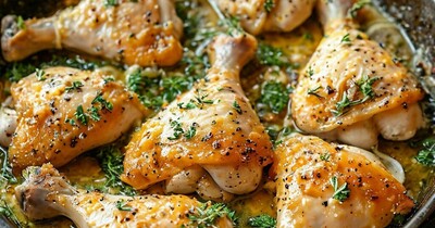 Куриные голени в майонезе жареные