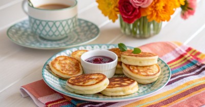 Воздушные пышные оладьи на кефире