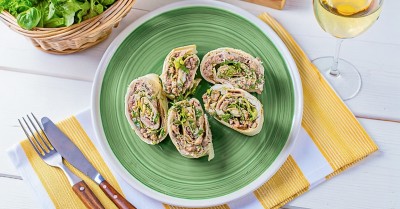 Мимоза в лаваше рулет