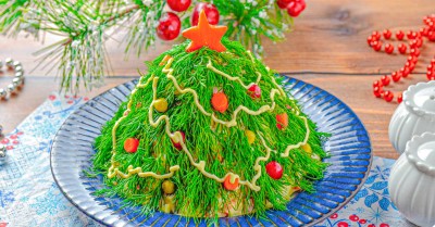 Салат Елка на Новый год