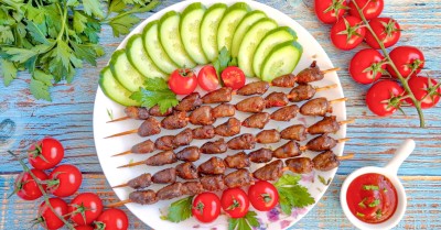 Куриные сердечки в аэрогриле