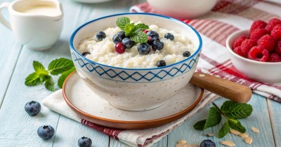 Рисовая каша на миндальном молоке