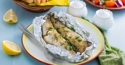 Минтай в фольге запеченный в духовке