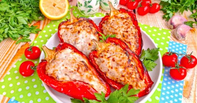 Фаршированный перец в аэрогриле