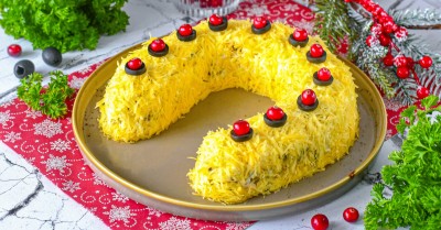 Праздничный салат Подкова