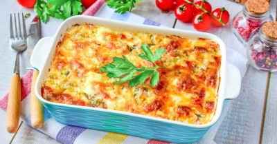 Фарш в сметанном соусе в духовке