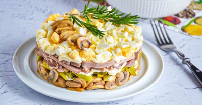 Салат Орландо с языком