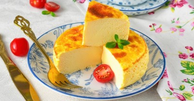 Пышный омлет в аэрогриле с молоком