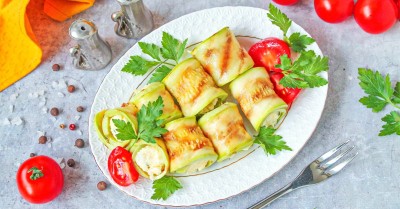 Рулетики кабачки сыр чеснок майонез