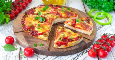 Диетическая пицца для похудения без муки