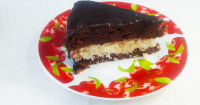 Шоколадный торт Баунти с кокосовой начинкой